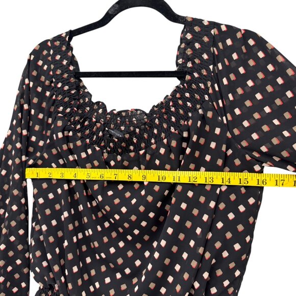 White House Black Market Off Shoulder Patt Dress - Picture 9 of 10